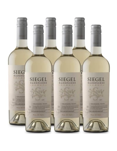Pack 6 Chardonnay Reserva,Handpicked, Siegel