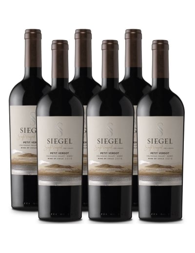 Pack 6 Petit Verdot Premium, Single Vineyard, Siegel