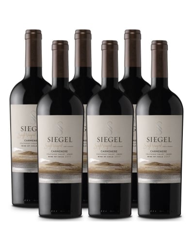 Pack 6 Carmenere Premium, Single Vineyard, Siegel