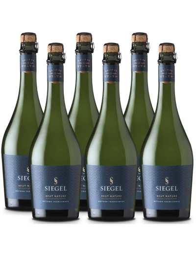 Pack 6 Chardonnay - Pinot Noir, Espumante, Brut Nature, Siegel