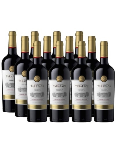 Pack 12 Cabernet Sauvignon, Reserva, Tarapacá, Viña San Pedro