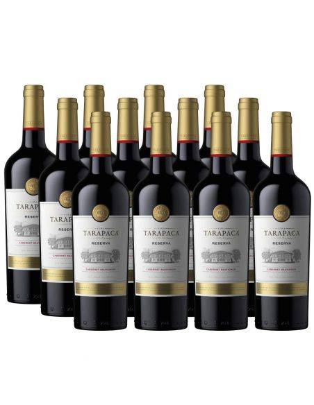 Pack 12 Cabernet Sauvignon, Reserva, Tarapacá, Viña San Pedro
