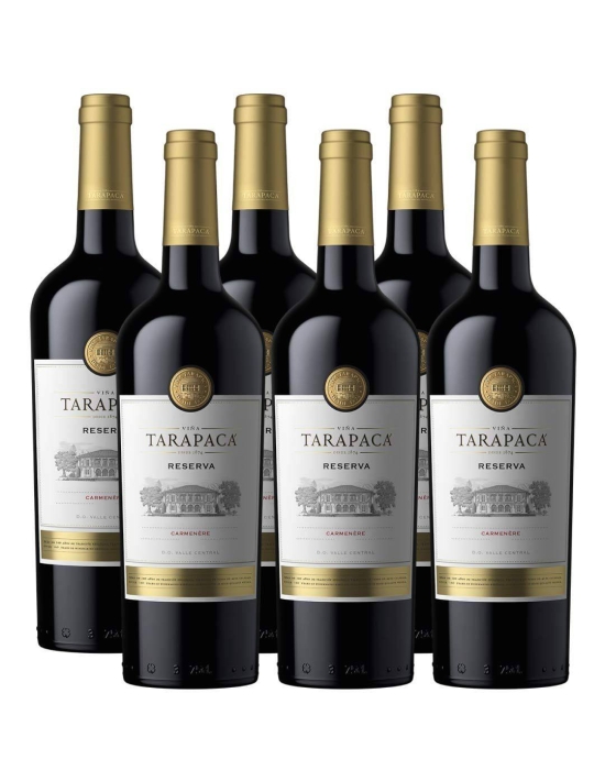 Pack 6 Carmenere, Reserva, Tarapacá, Viña San Pedro