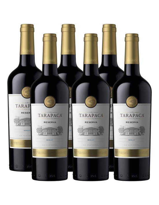 Pack 6 Merlot, Reserva, Tarapacá, Viña San Pedro