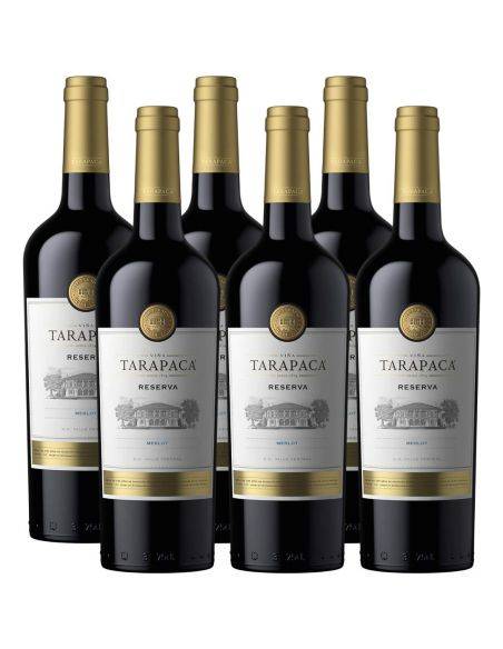Pack 6 Merlot, Reserva, Tarapacá, Viña San Pedro