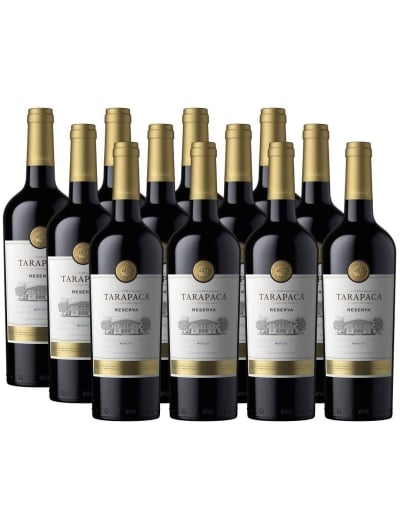 Pack 12 Merlot, Reserva, Tarapacá, Viña San Pedro