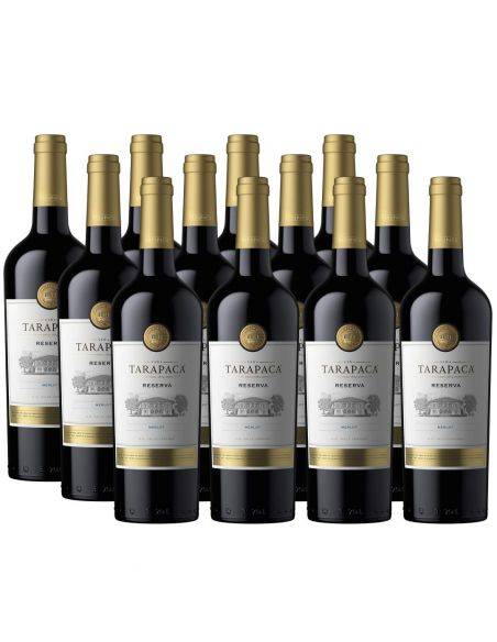 Pack 12 Merlot, Reserva, Tarapacá, Viña San Pedro
