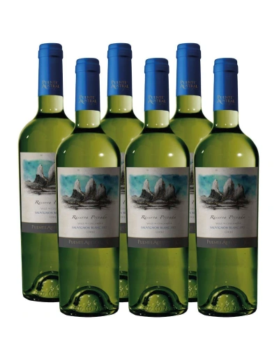Pack 6 bot Sauvignon Blanc, Reserva Privada, Viña Puente Austral, Valle de Colchagua