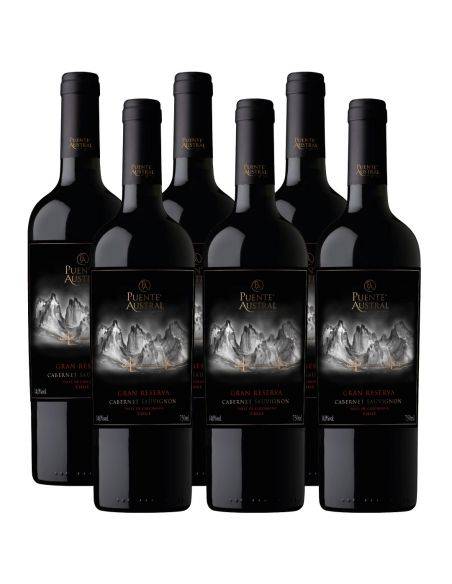 Pack 6 Cabernet Sauvignon, Gran Reserva,Viña Puente Austral, Valle de Colchagua