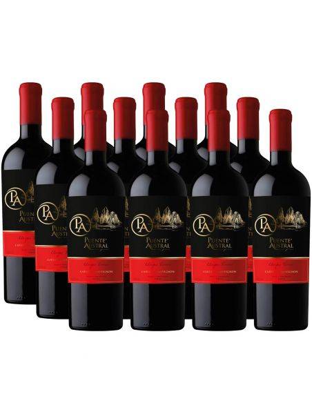 Pack 12 Cabernet Sauvignon, Unique Terroir, Premium, Puente Austral
