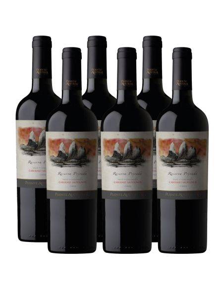 Pack 6 vinos Cabernet Sauvignon, Reserva Privada, Viña Puente Austral, Valle de Colchagua