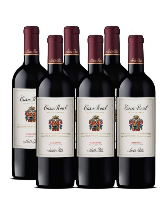 Pack 6 Carmenere, Premium Casa Real Viña Santa Rita