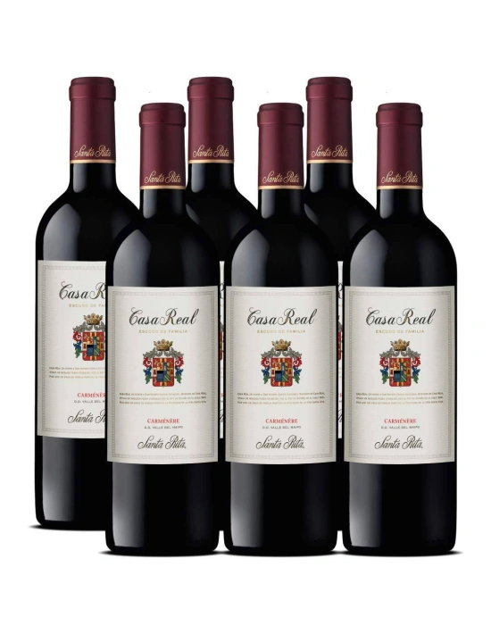Pack 6 Carmenere, Premium Casa Real Viña Santa Rita