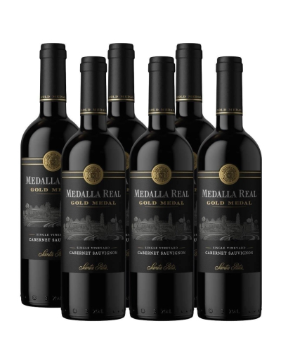 Pack 6 Cabernet Sauvignon, Medalla Real Gold Medal, Viña Santa Rita