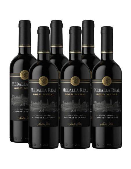 Pack 6 Cabernet Sauvignon, Medalla Real Gold Medal, Viña Santa Rita