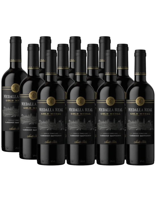 Pack 12 Cabernet Sauvignon, Medalla Real Gold Medal, Viña Santa Rita