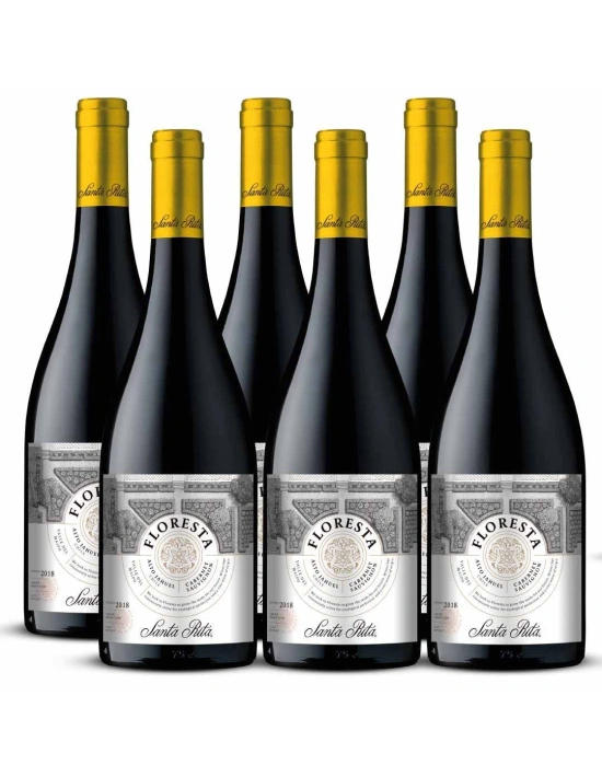 Pack 6 Cabernet Sauvignon, Floresta, Premium, Santa Rita