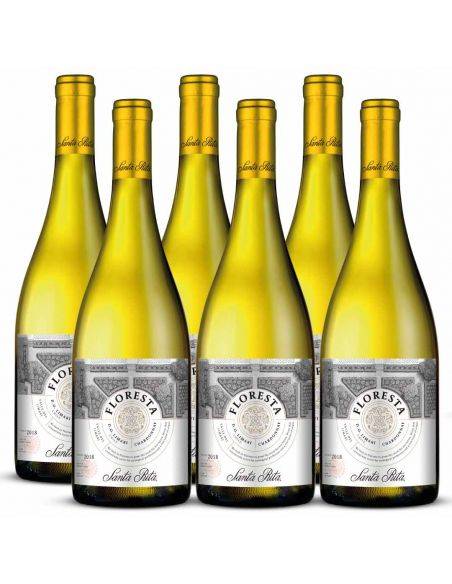 Pack 6 Chardonnay, Floresta, Premium, Santa Rita