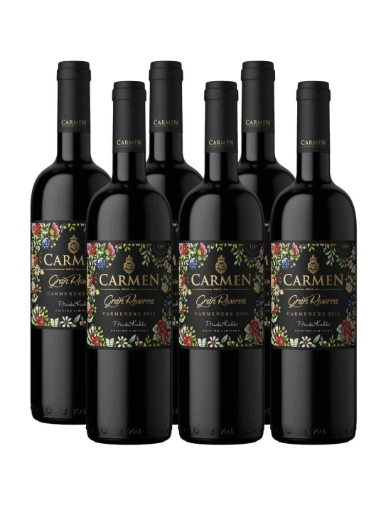 Pack 6 Carmenere Gran Reserva, Frida Kahlo, Viña Carmen