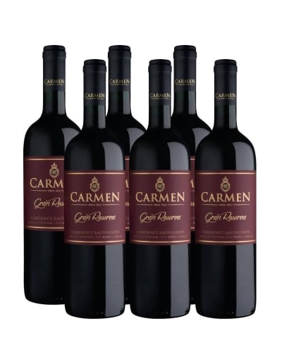 Pack 6 Cabernet Sauvignon, Gran Reserva, Carmen