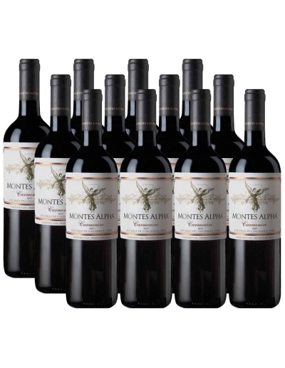 Pack 12 Carmenere, Premiun, Montes Alpha, Viña Montes