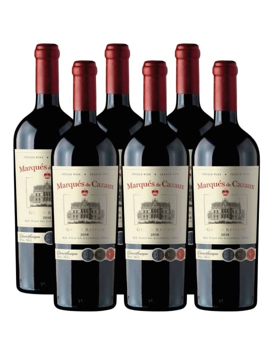 Pack 6 Cabernet Sauvignon, Gran Reserva, Marques de Caseaux