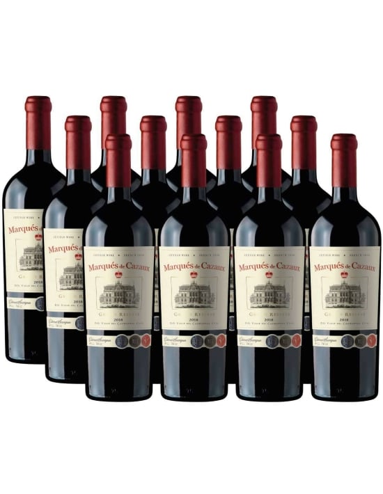 Pack 12 Cabernet Sauvignon, Gran Reserva, Marques de Caseaux