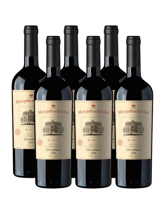 Pack 6 Cabernet Sauvignon, Reserva, Marques de Cazaux - 1