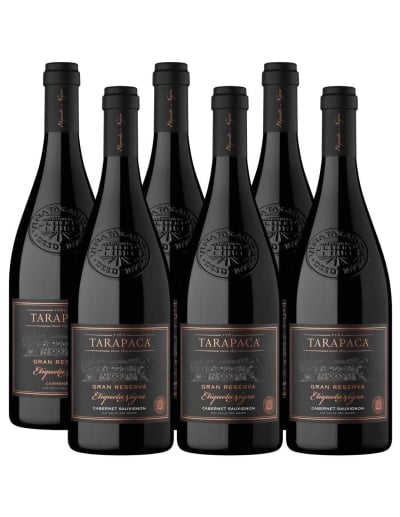 Pack 6 Cabernet Sauvignon, Etiqueta Negra, Tarapacá, Viña San Pedro
