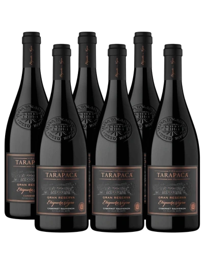Pack 6 Cabernet Sauvignon, Etiqueta Negra, Tarapacá, Viña San Pedro