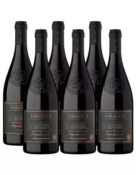 Pack 6 Cabernet Sauvignon, Etiqueta Negra, Tarapacá, Viña San Pedro