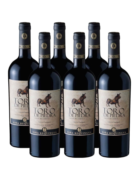 Pack 6 botellas Toro de Piedra Cabernet Sauvignon, Gran Reserva, Requingua