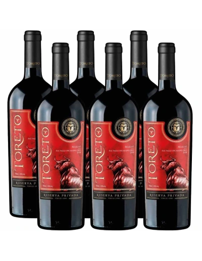 Pack 6 Merlot Reserva Privada, Toreto, Bestias Wines