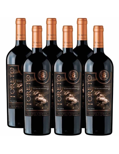 Pack 6 Merlot Reserva de Familia, Toreto, Bestias Wines