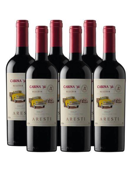 Pack 6 Merlot, Reserva, Cabina 56
