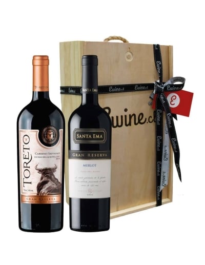 Pack Caja de Madera 2 Vinos Gran Reserva