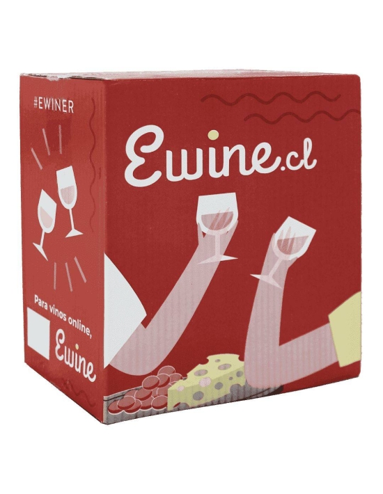 Caja de Cartón Ewine para 6 Vinos Ewine.cl - 1