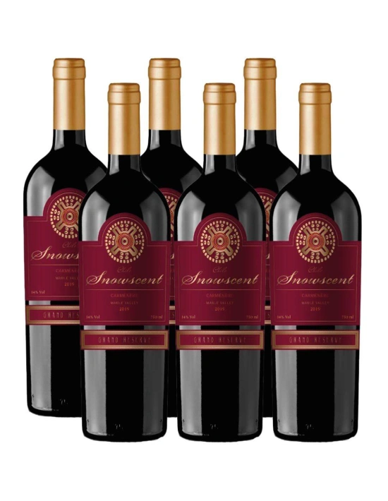 Pack 6 Carmenere, Gran Reserva, Snowcent