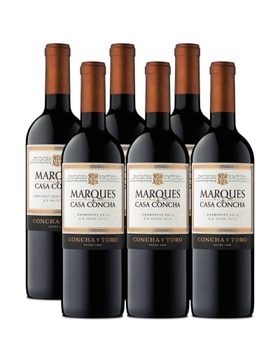 Pack 6 Carmenere, Marques de Casa Concha, Viña Concha y Toro