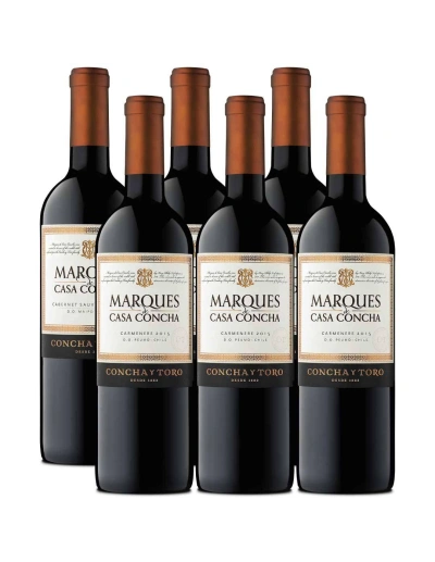 Pack 6 Carmenere, Marques de Casa Concha, Viña Concha y Toro