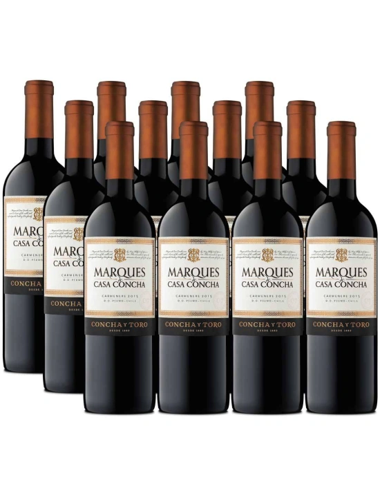 Pack 12 Carmenere, Marques de Casa Concha, Viña Concha y Toro