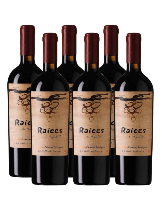 Pack 6 Cabernet Sauvignon, Premium, Raíces, Viña Las Pitras