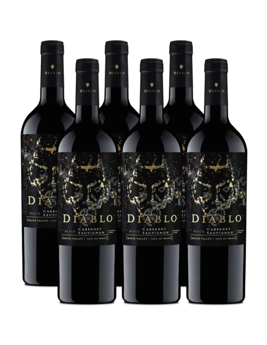 Pack 6 Cabernet Sauvignon, Gran Reserva, Diablo Black