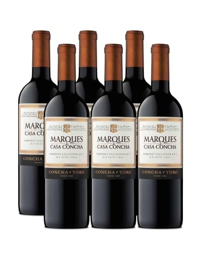 Pack 6 Cabernet sauvignon, Marques de Casa Concha, Viña Concha y Toro