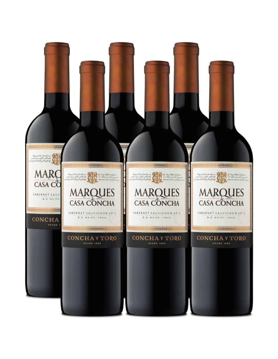 Pack 6 Cabernet sauvignon, Marques de Casa Concha, Viña Concha y Toro