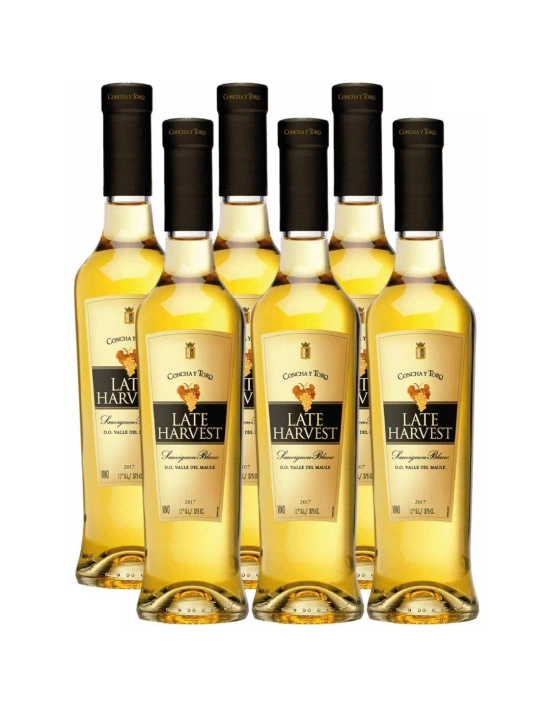 Pack 6 vinos Late Harvest, 375 cc, Viña Concha y Toro