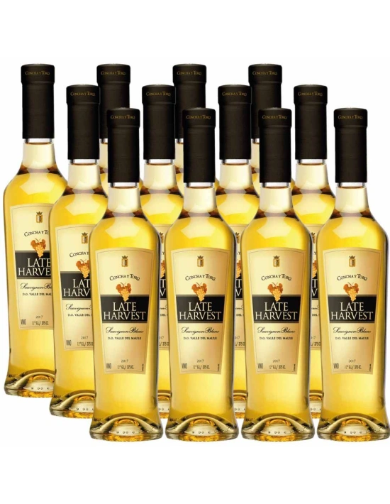 Pack 12 vinos Late Harvest, 375 cc, Viña Concha y Toro