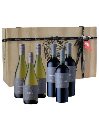 Maleta 6 vinos mix Premium Trisquel Series