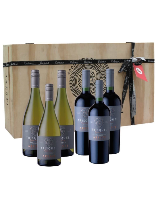 Maleta 6 vinos mix Premium Trisquel Series
