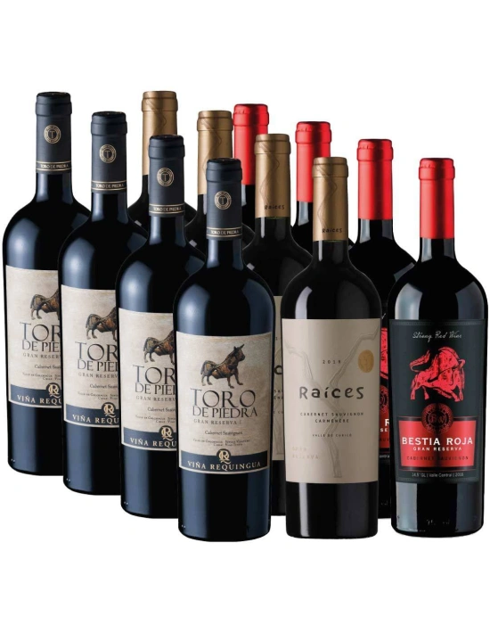 Pack 12 bot, Toro de Piedra, Bestia roja, Las Pitras